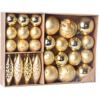 CHRISTBAUMKUGEL-SET 5 cm  - Basics, Kunststoff (5cm) - X-Mas