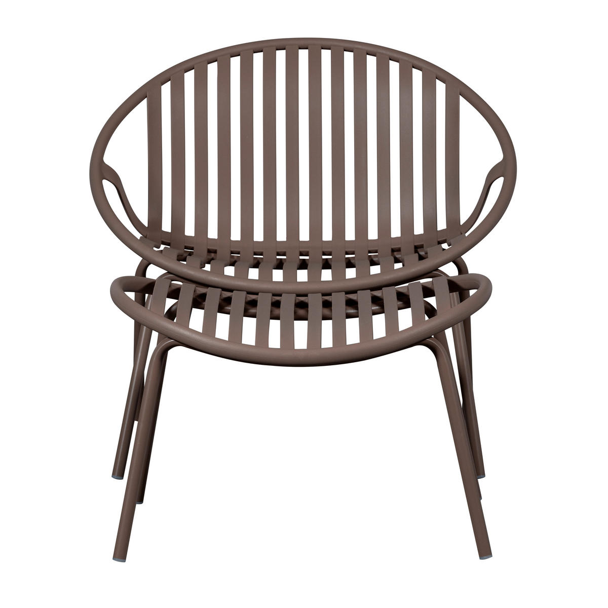 GARTENSET 2-teilig  - Lila/Braun, MODERN, Kunststoff/Metall - Livetastic