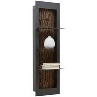 HÄNGEELEMENT Kerneiche vollmassiv Anthrazit, Eichefarben  - Eichefarben/Anthrazit, Design, Holz/Metall (38,5/134,5/29cm) - Valnatura
