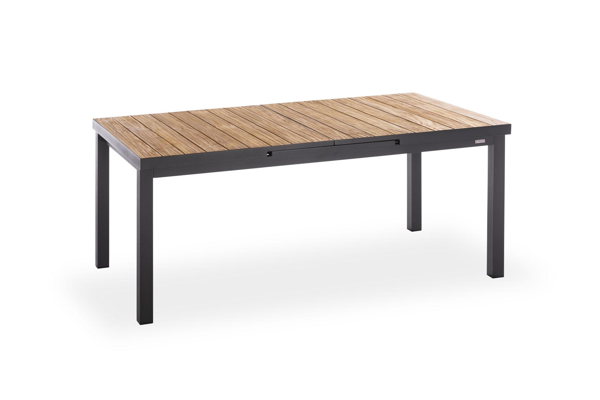 GARTENTISCH 180-240/100/76 cm Metall rechteckig  - Anthrazit, Design, Holz/Metall (180-240/100/76cm)