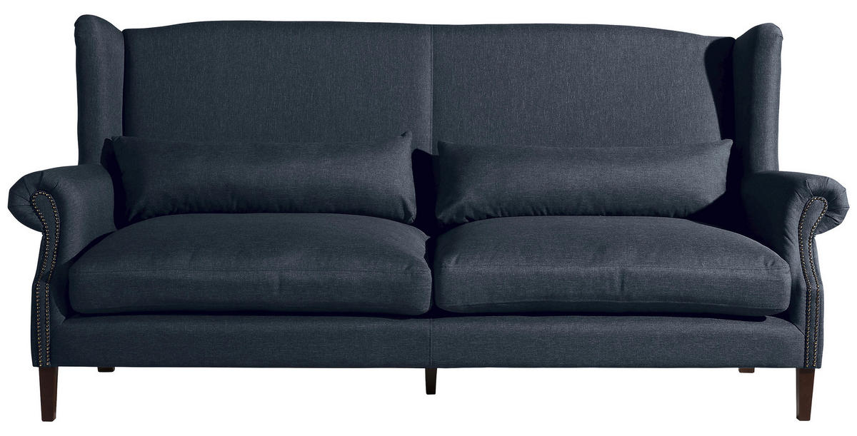 3-SITZER-SOFA Flachgewebe Dunkelblau von MAX WINZER