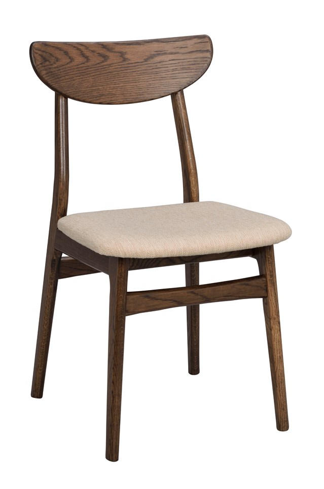 STOL flatväv  - brun, Klassisk, trä/textil (44/82/51cm) - Rowico