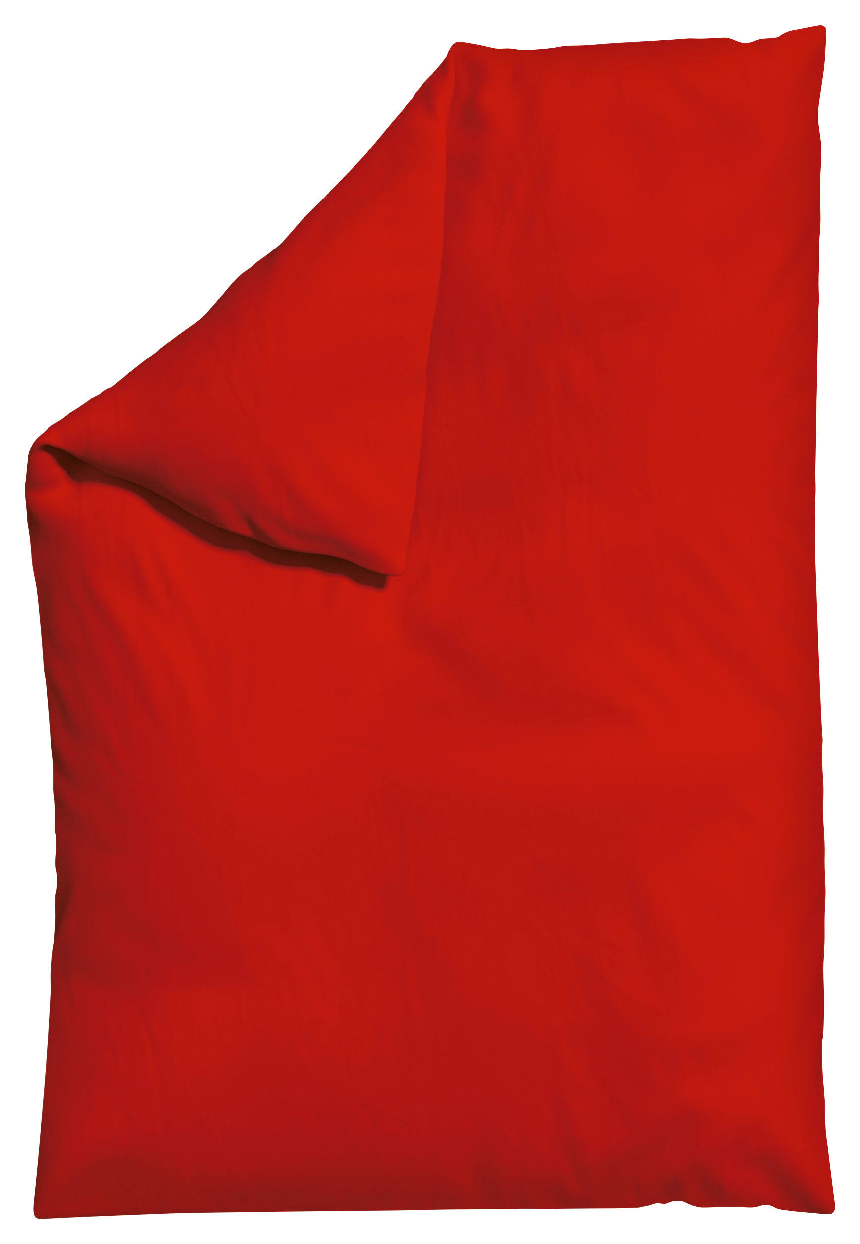 Schlafgut Bettdeckenbezug Woven Satin Dunkelrot 135-140x200 cm