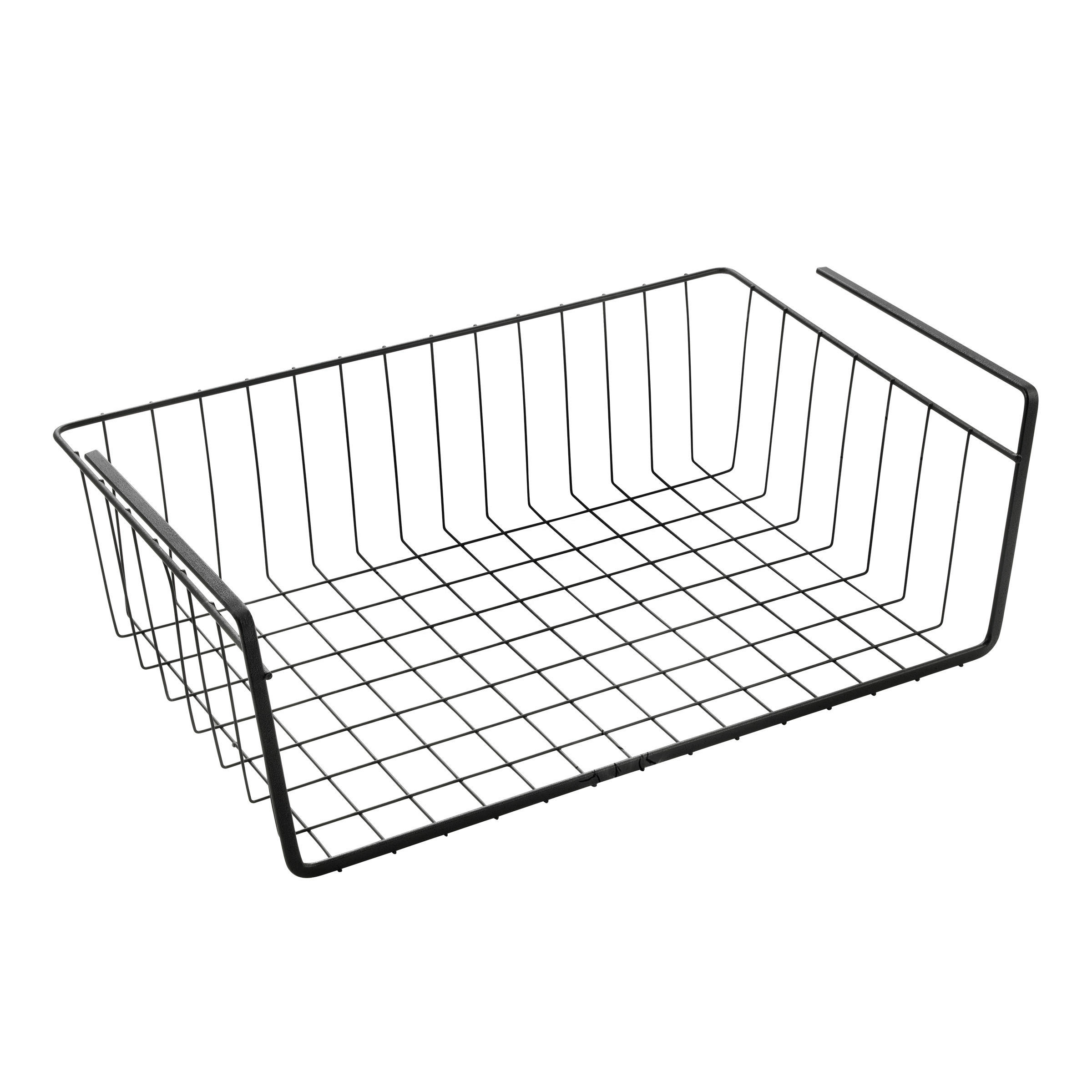 SCHRANKKORB - Schwarz, Basics, Metall (40/14/26cm) - Metaltex