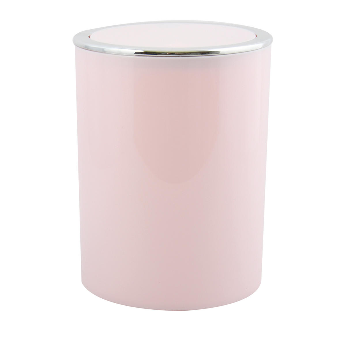SCHWINGDECKELEIMER 6 l  Kunststoff  - Rosa, Basics, Kunststoff (19/19/24.2cm) - MSV