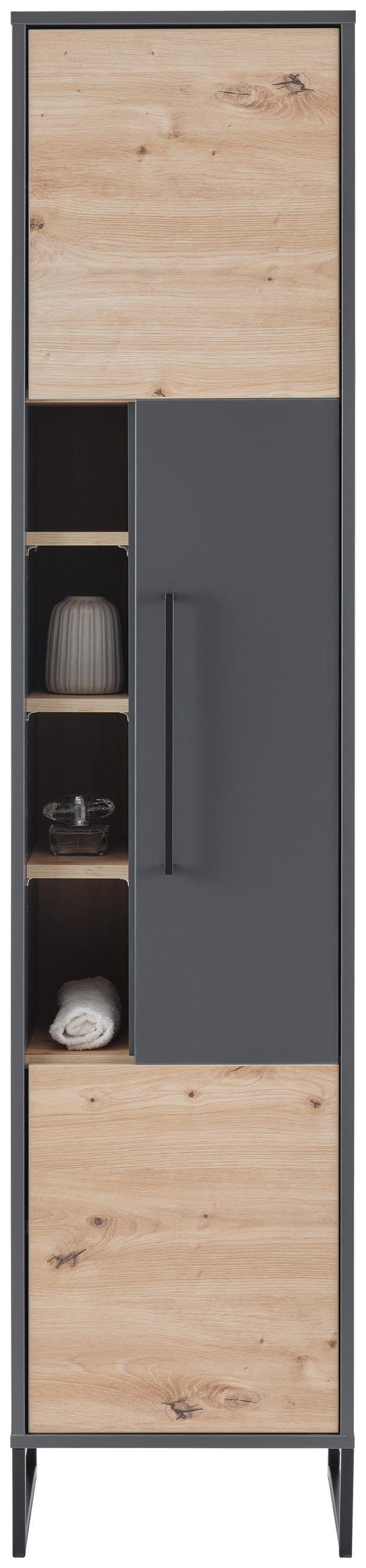 HOCHSCHRANK 40/170/33 cm  - MODERN, Holzwerkstoff/Metall (40/170/33cm) - MID.YOU