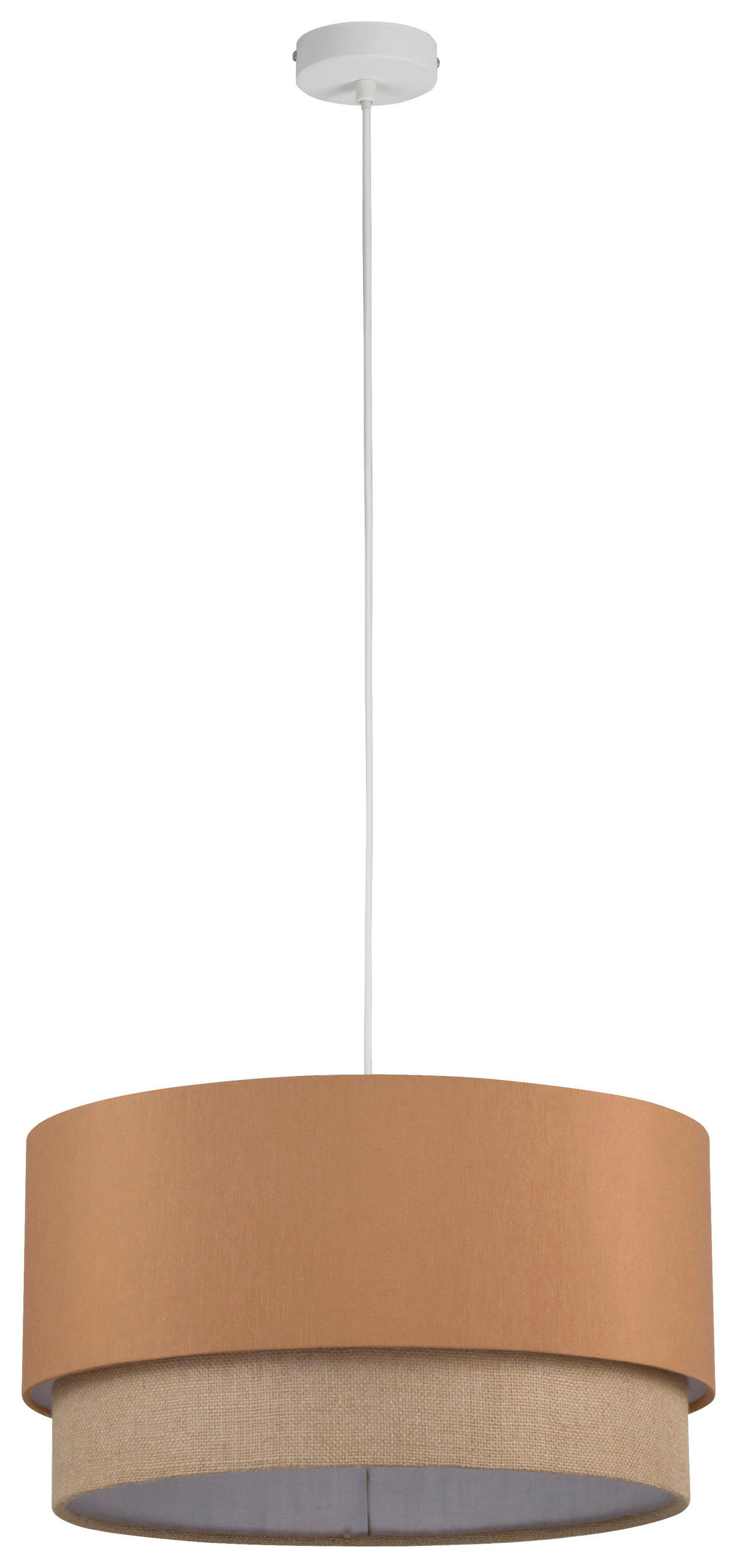 HÄNGELEUCHTE 45/120 cm  - Naturfarben/Mokka, Trend, Kunststoff/Textil (45/120cm) - Collett's Monde