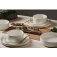 KOMBISERVICE Kyoto striscia 16-teilig  - Weiß, Trend, Keramik - Novel