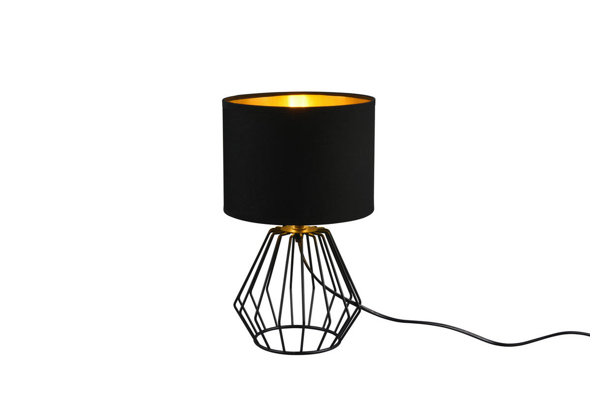 BORDSLAMPA Chuck 20/34 cm   - svart, Modern, metall/textil (20/34cm)