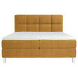 BOXBETT 180/200 cm  in Orange, Currygelb  - Chromfarben/Currygelb, Design, Holz/Holzwerkstoff (180/200cm) - Esposa
