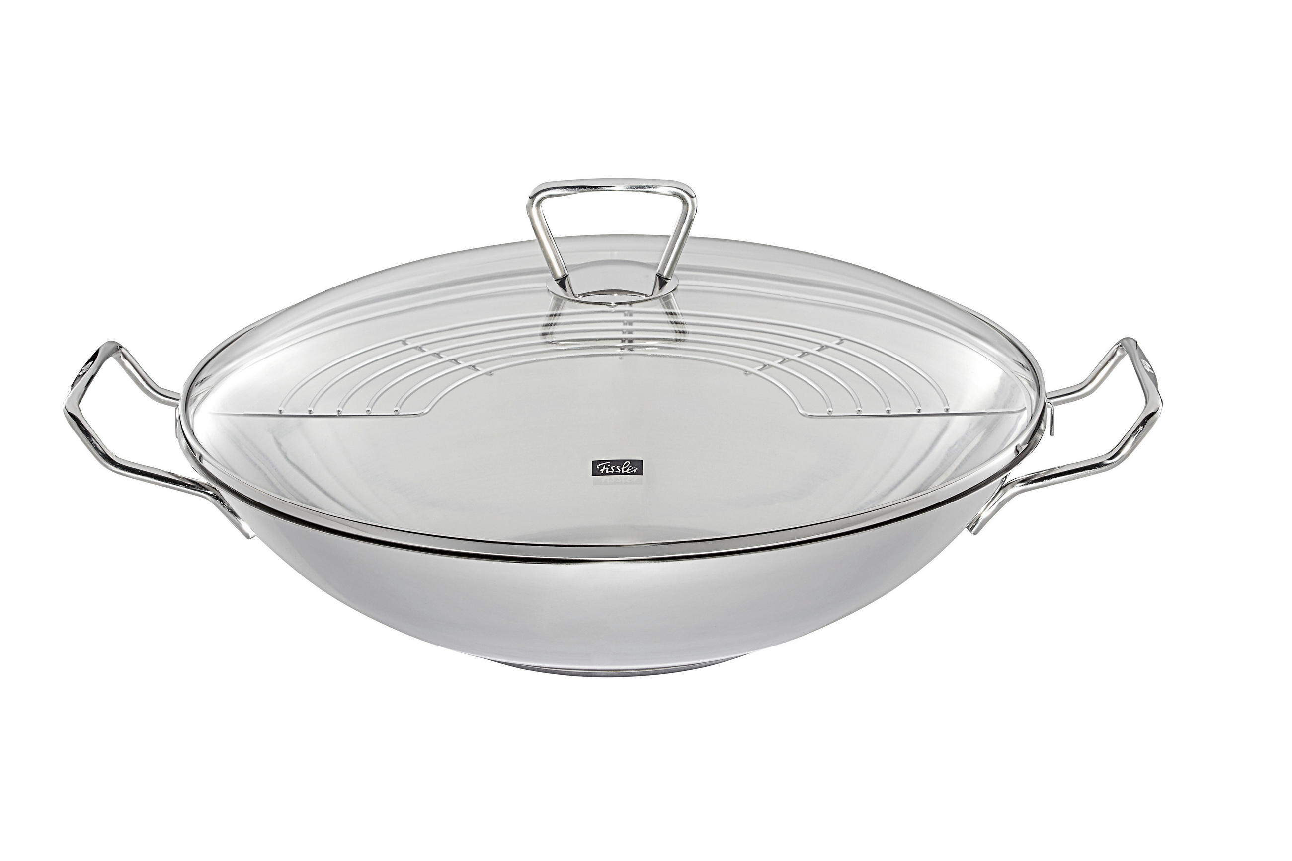 WOK, 35 cm  - Basics, kov/sklo (35cm) - Fissler