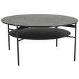 COUCHTISCH ESG 85/85/41 cm rund Schwarz  - Schwarz, Design, Glas/Keramik (85/85/41cm) - Novel