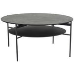 COUCHTISCH ESG 85/85/41 cm rund Schwarz  - Schwarz, Design, Glas/Keramik (85/85/41cm) - Novel