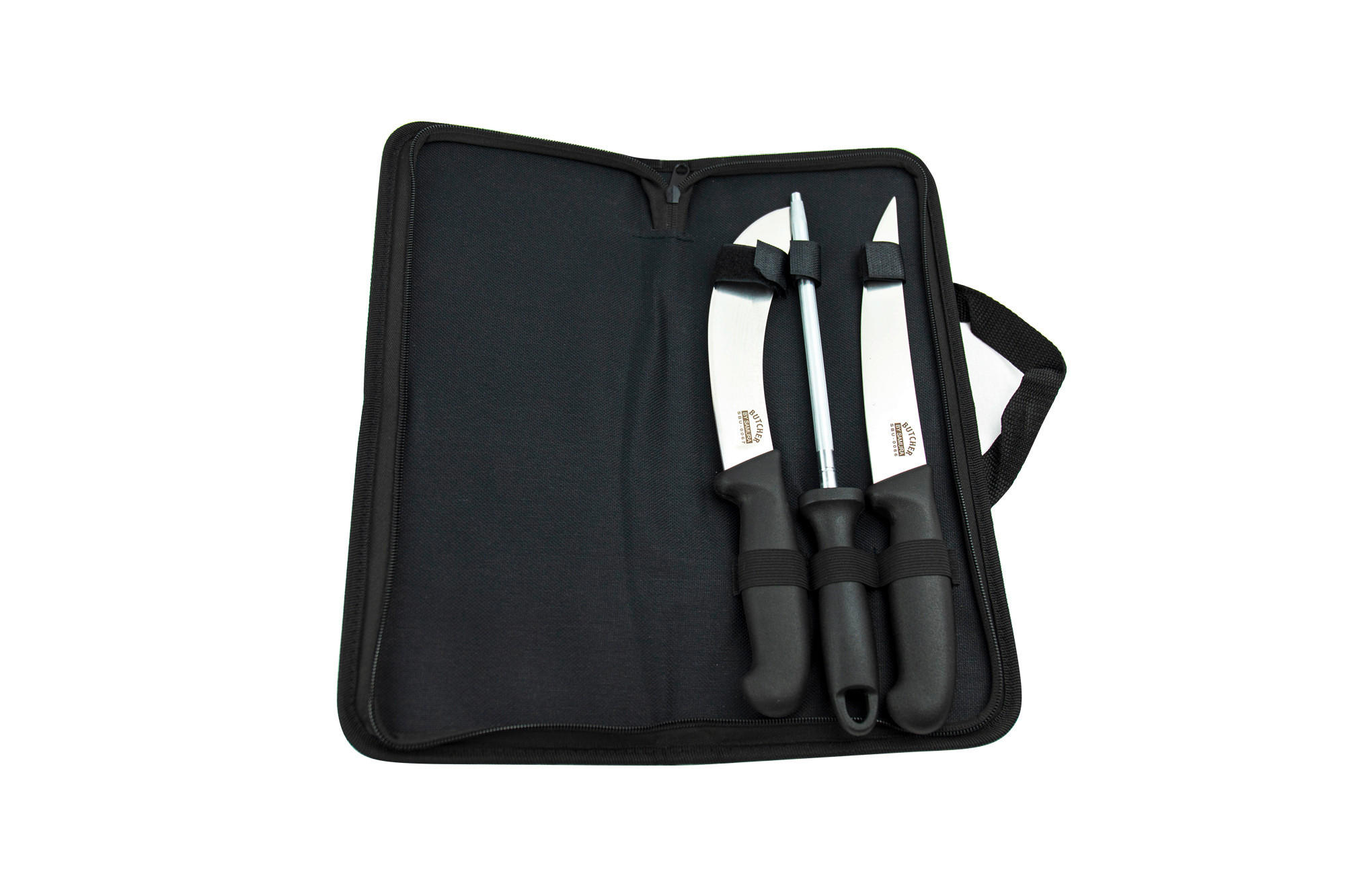 SET NOŽEVA      3 dela  - crna, Osnovno, metal/plastika - Samura