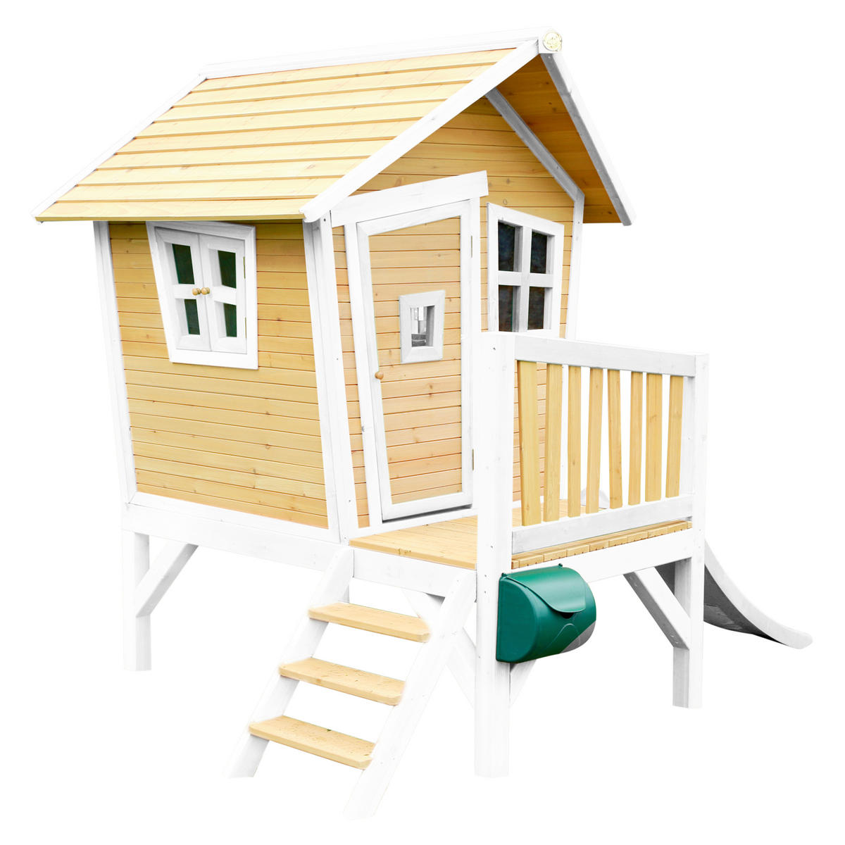 SPIELHAUS ROBIN 264/203/177 cm axi  - Braun/Weiß, Basics, Holz/Kunststoff (264/203/177cm) - Ambia Garden