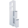 HOCHSCHRANK 25/183/50 cm  - Anthrazit/Weiß, MODERN, Holzwerkstoff/Kunststoff (25/183/50cm) - MID.YOU
