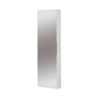 Pantofar 50/179,7 /20 cm  - alb/culoare aluminiu, Design, metal/material pe bază de lemn (50/179,7 /20cm) - Carryhome