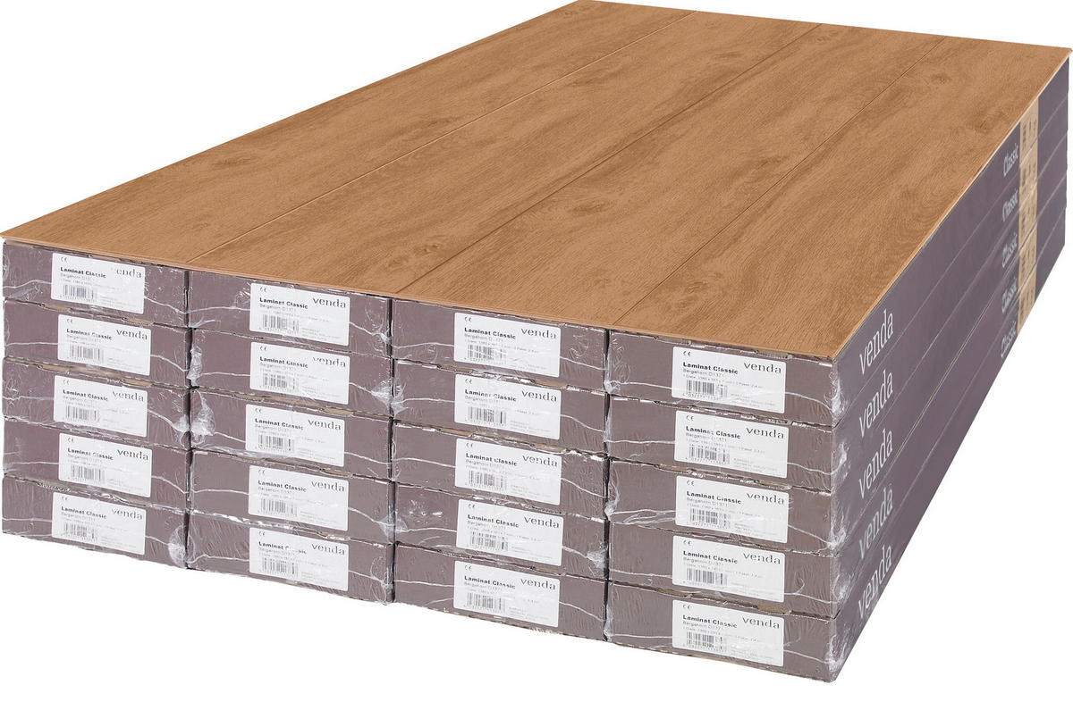 LAMINATBODEN Eiche Montafon Venda Atlas  per  m² - Eichefarben, KONVENTIONELL, Holzwerkstoff (138/24,4/0,8cm) - Venda