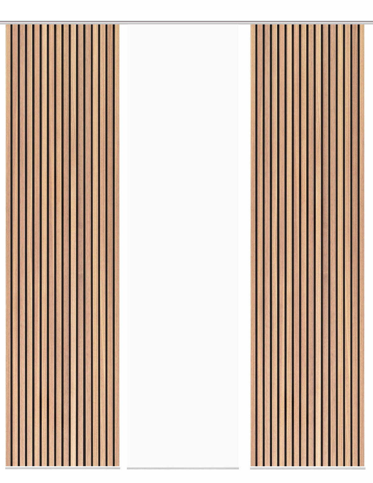 FLÄCHENVORHANG  3 Stück  blickdicht  60/245 cm   - Braun, Trend, Textil (60/245cm)