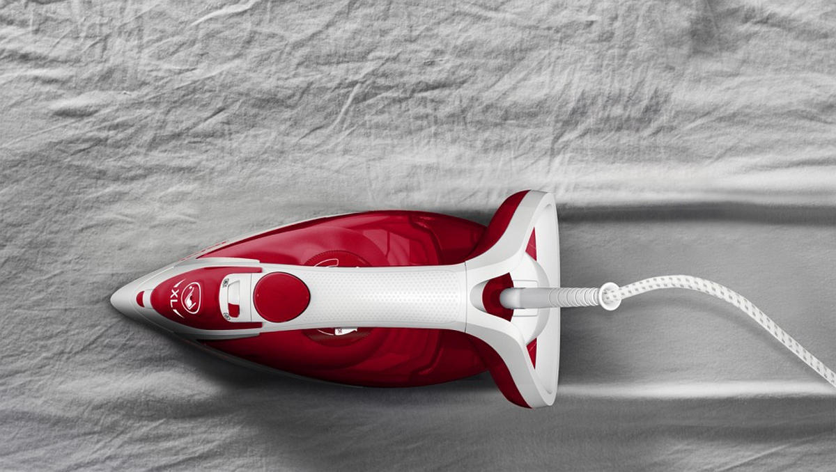 DAMPFBÜGELEISEN  Easygliss Plus  - Rot/Weiß, Basics, Kunststoff/Metall (34/14/18cm) - Tefal