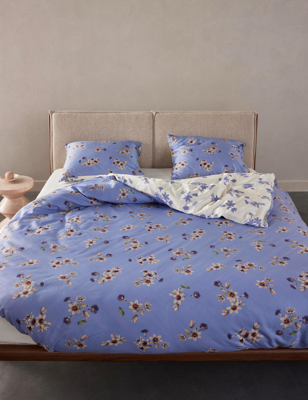 WENDEBETTWÄSCHE Amare Satin 140/200 cm  - Creme, Basics, Textil (140/200cm) - Essenza