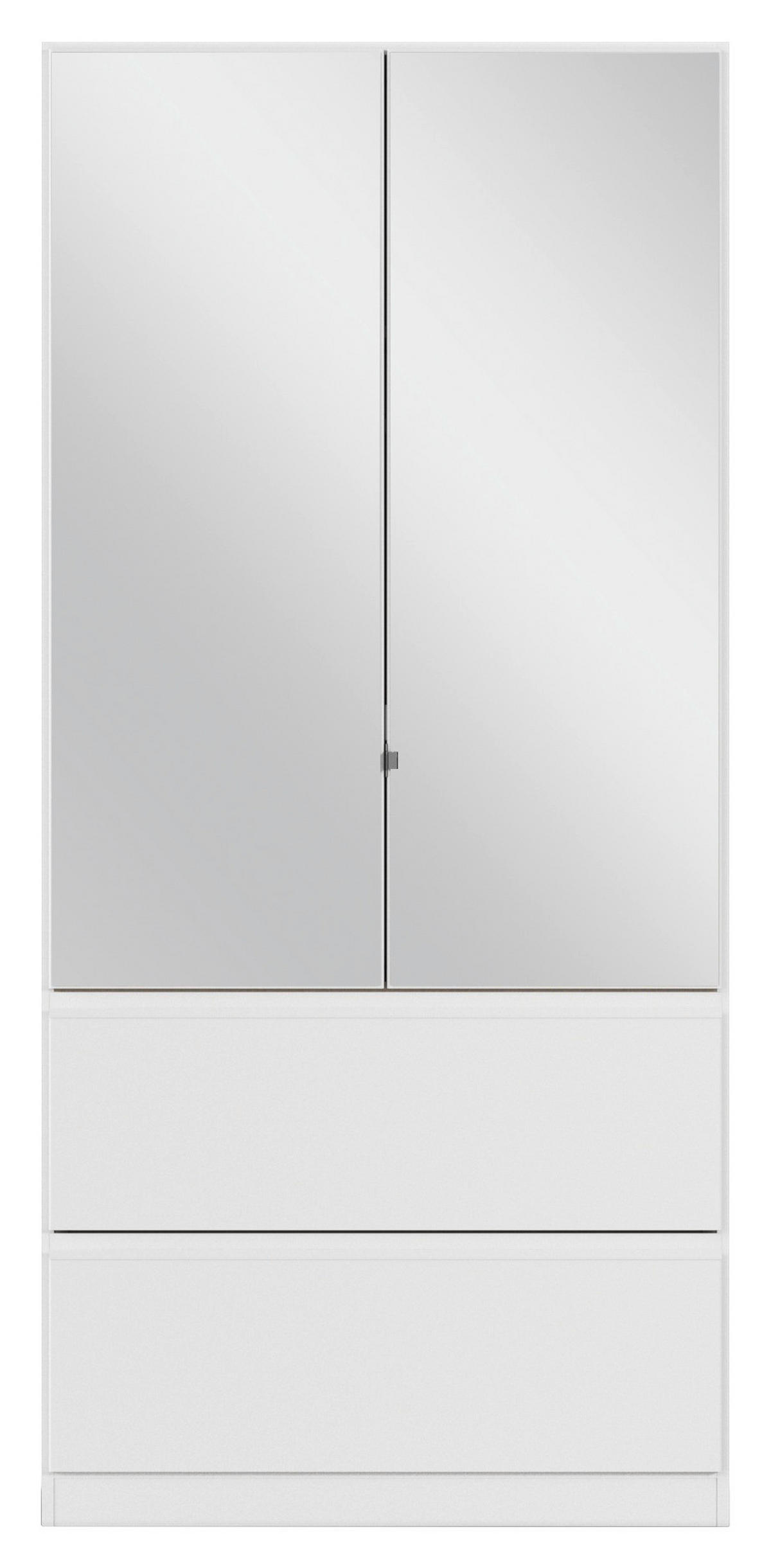 DREHTÜRENSCHRANK in Weiss  - Weiss, Modern, Holzwerkstoff (91/197/54cm) - Rauch Möbel