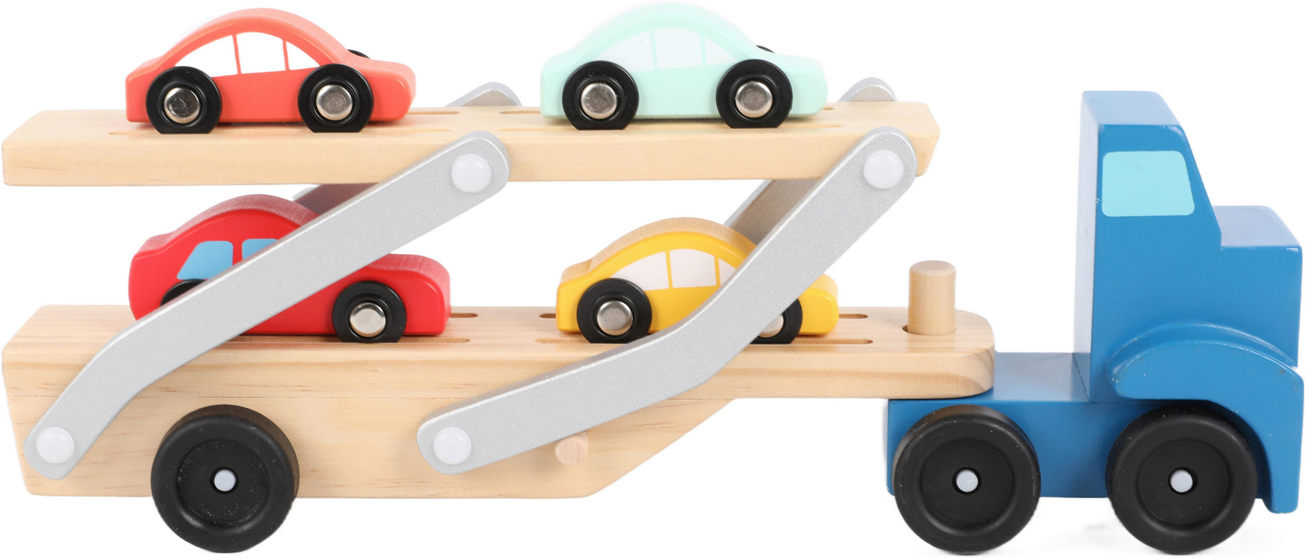 AUTOTRANSPORTER - Multicolor, Basics, Holz/Holzwerkstoff (32,3/7/10cm) - My Baby Lou