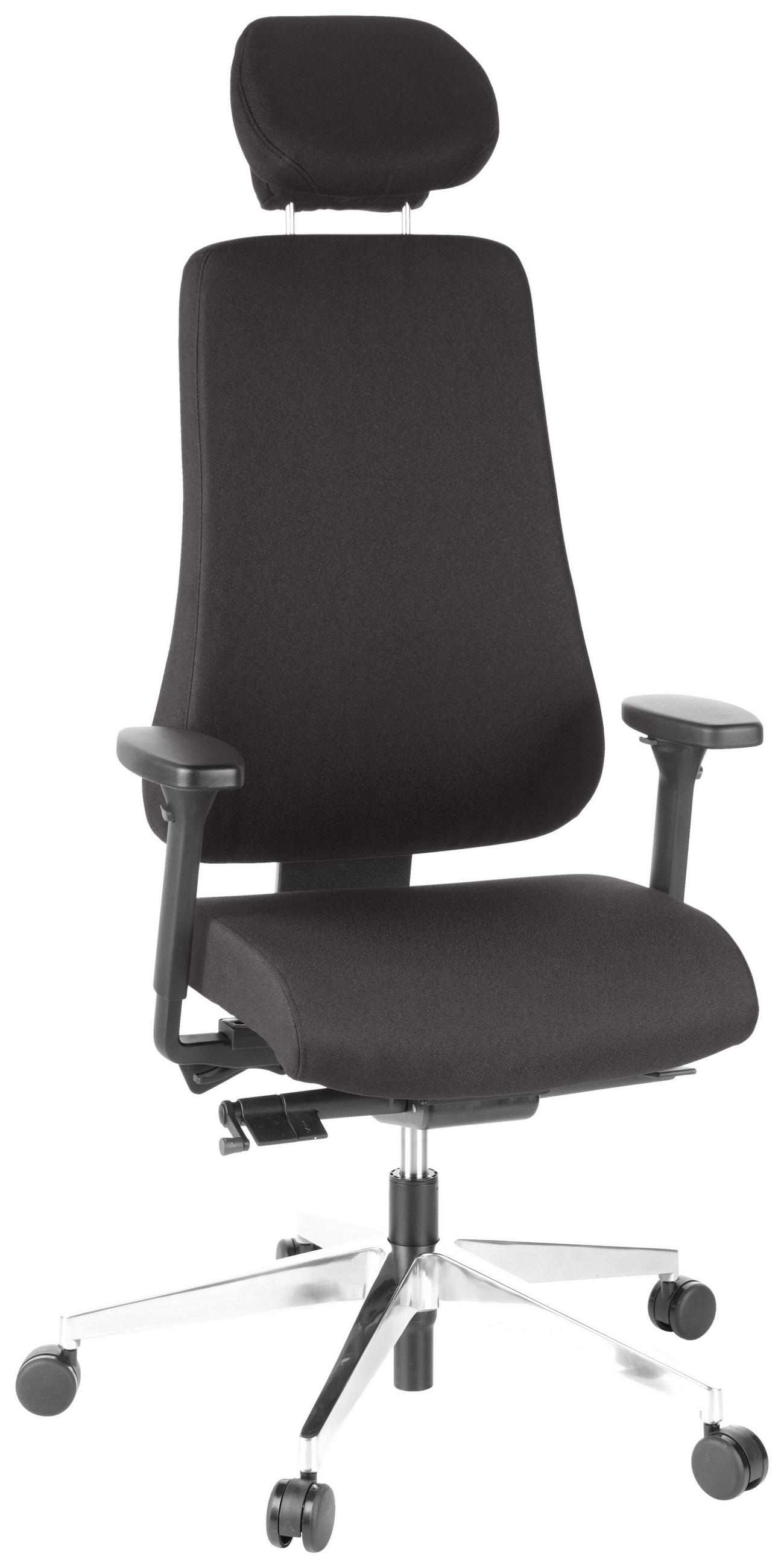 DREHSTUHL Flachgewebe Schwarz  - Schwarz, MODERN, Kunststoff/Textil (70/148/65cm) - MID.YOU
