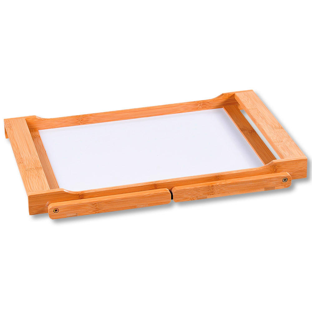 SERVIERTABLETT Naturmaterialien, Holzwerkstoff  - Hellbraun/Weiß, Basics, Naturmaterialien/Holzwerkstoff (59/33/24cm) - Kesper