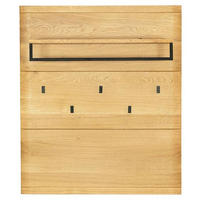 GARDEROBENPANEEL  in 90/106/34 cm  - Eichefarben/Schwarz, Natur, Holz/Metall (90/106/34cm) - Linea Natura