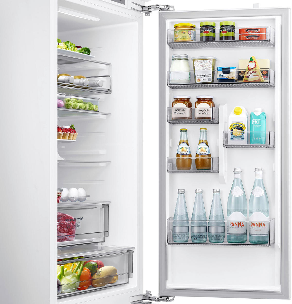 KÜHLSCHRANK 54/193,5/55 cm BRB80F30ADF0EF  - Edelstahlfarben/Weiß, Basics, Glas/Metall (54/193,5/55cm) - Samsung