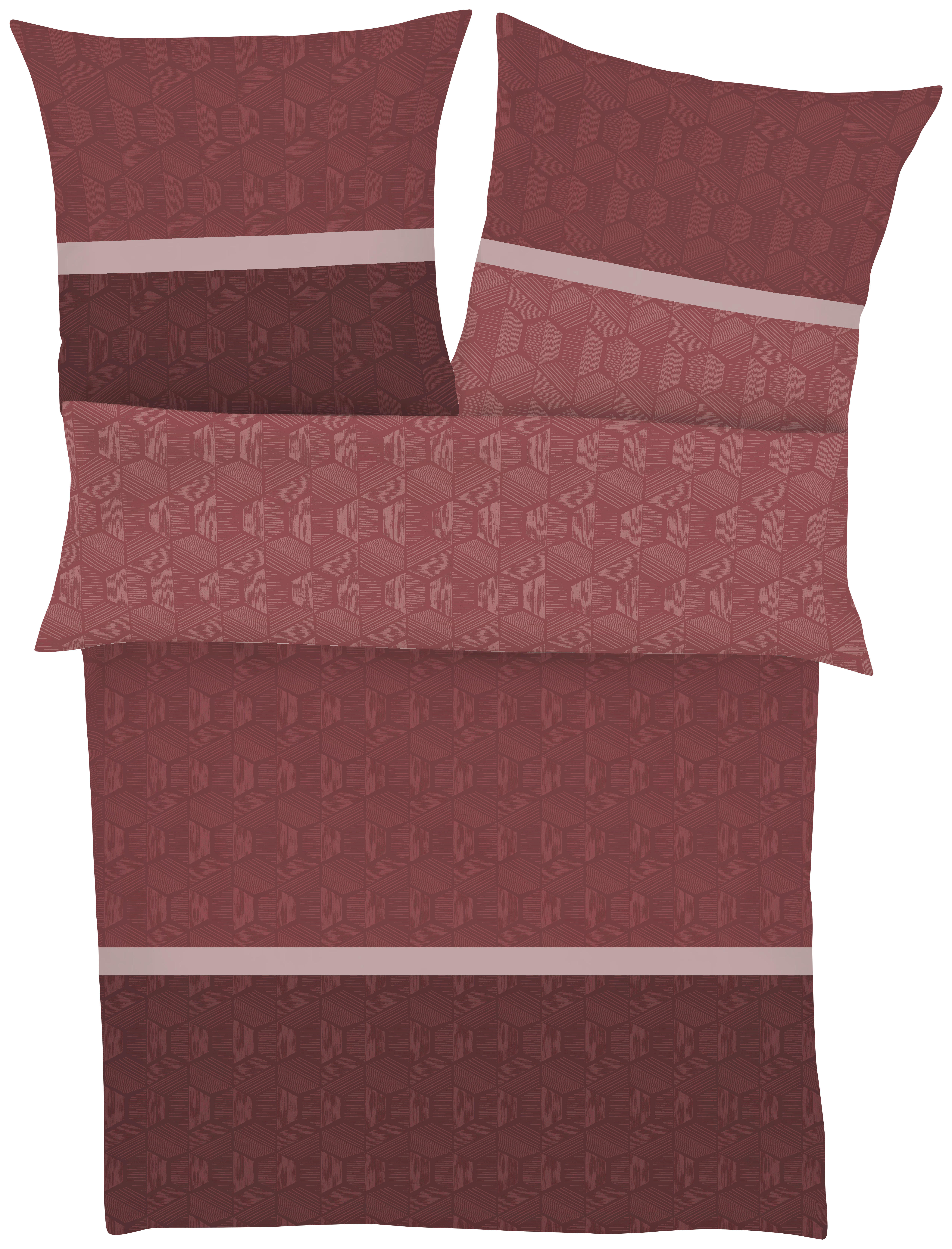 BETTWÄSCHE 140/200 cm  - Bordeaux/Rot, KONVENTIONELL, Textil (140/200cm) - LOOKS by W.Joop