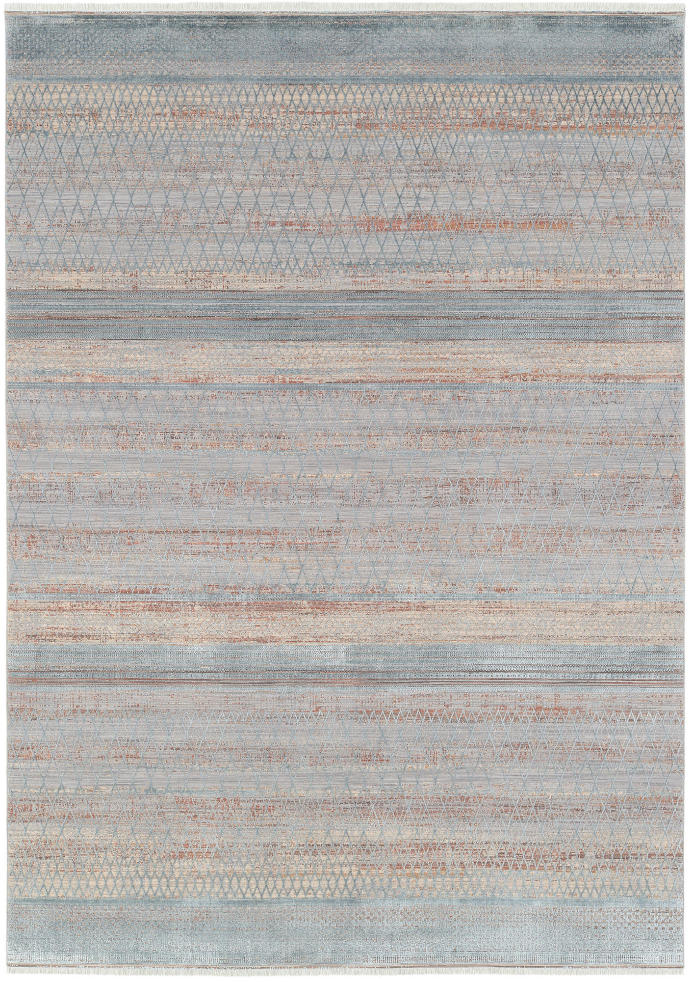 WEBTEPPICH 240/290 cm Tinto Maestro Blau, Creme  - Blau/Creme, Design, Textil (240/290cm) - Dieter Knoll