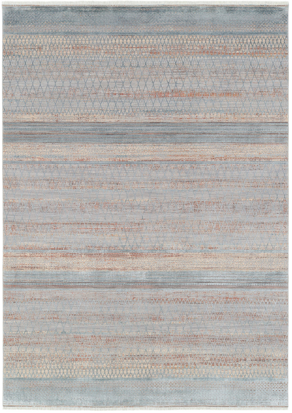 WEBTEPPICH 240/330 cm Tinto Maestro Blau, Creme  - Blau/Creme, Design, Textil (240/330cm) - Dieter Knoll