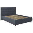 POLSTERBETT Lattenrost, Bettkasten Anthrazit 140/200 cm  - Birkefarben/Anthrazit, KONVENTIONELL, Holz/Textil (140/200cm) - Carryhome