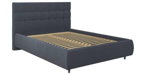 POLSTERBETT Lattenrost, Bettkasten Anthrazit 140/200 cm  - Birkefarben/Anthrazit, KONVENTIONELL, Holz/Textil (140/200cm) - Carryhome