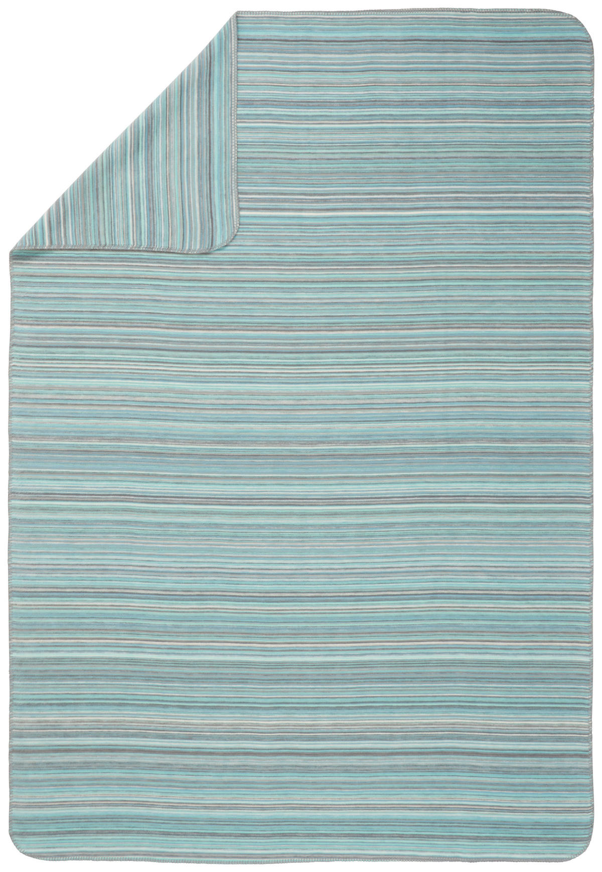 POKRIVAČ 140/200 cm plava, siva  - siva/plava, Konvencionalno, tekstil (140/200cm) - Bio:Vio
