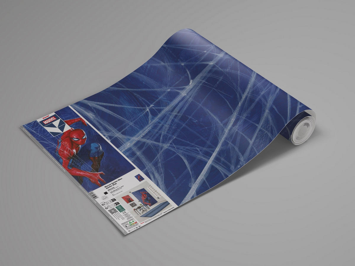FOTOTAPETE - Blau, Design, Textil (150/250cm) - Marvel