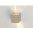 LED-WANDLEUCHTE 10/10/10 cm   - Sandfarben, Basics, Kunststoff/Metall (10/10/10cm) - Novel