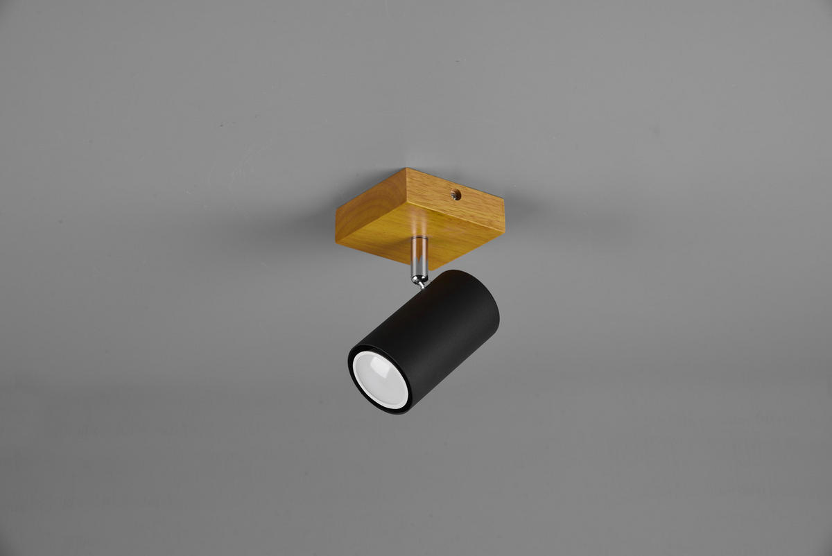 STRAHLER - Schwarz, Design, Holz/Metall (9/16/12cm) - Trio Leuchten