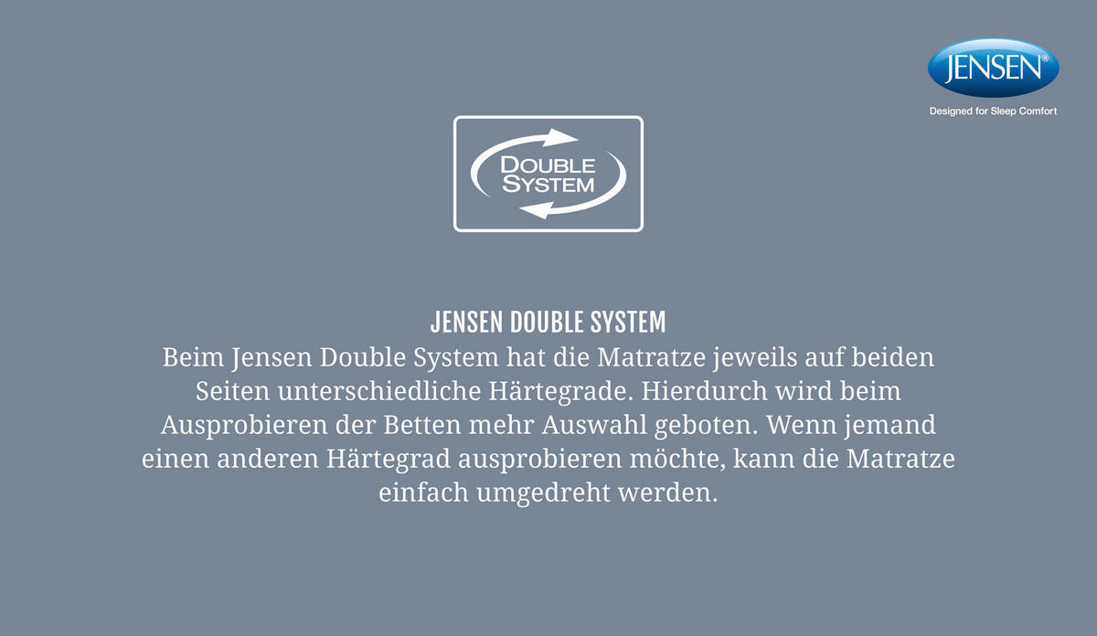 BOXSPRINGBETT 180/200 cm  in Grau  - Schwarz/Grau, KONVENTIONELL, Textil/Metall (180/200cm) - Jensen