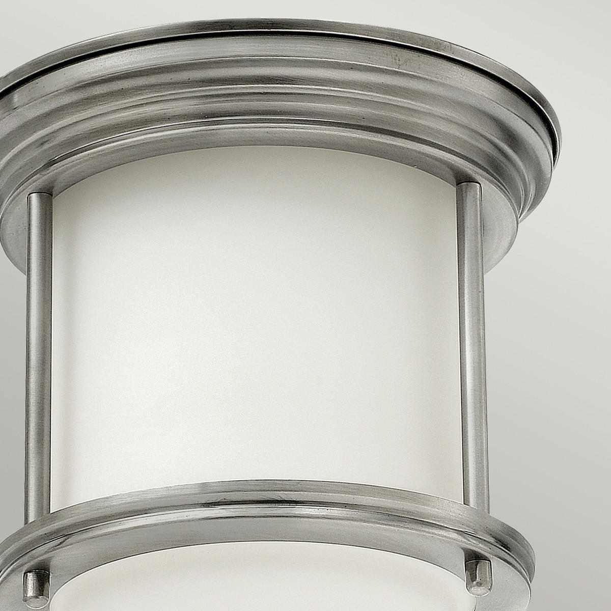 DECKENLEUCHTE  19.6/18.5 cm    - Nickelfarben, Konventionell, Glas/Metall (19.6/18.5cm) - Elstead Lighting