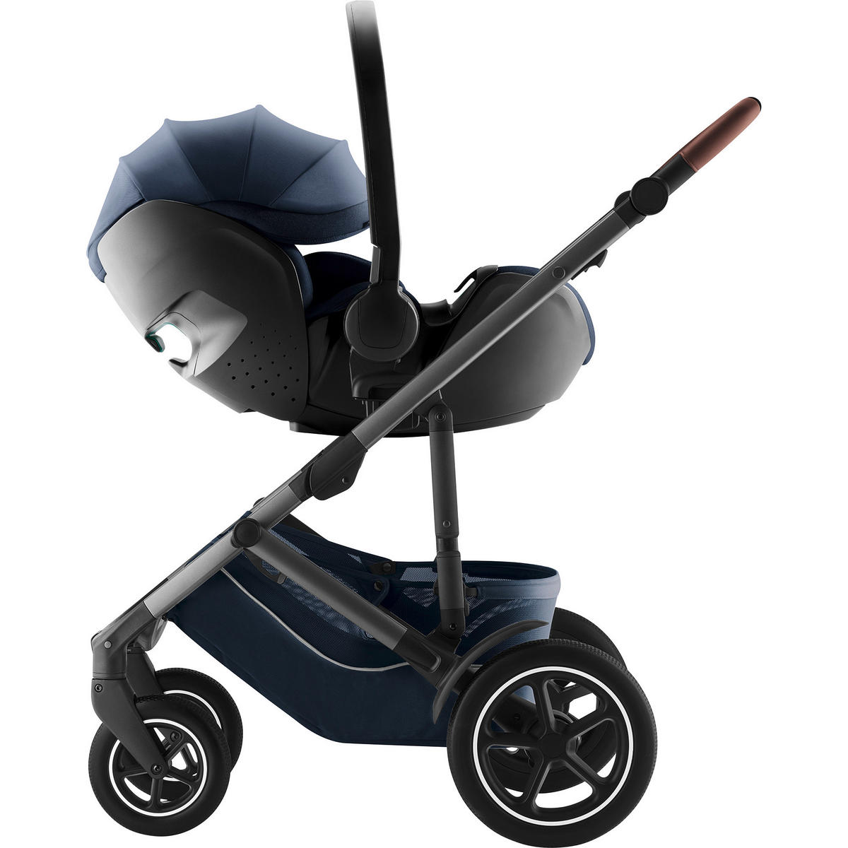 BABYSCHALE Baby-Safe Pro  - Dunkelblau, Basics, Kunststoff/Textil (44/62,5/65,5cm) - Britax Römer