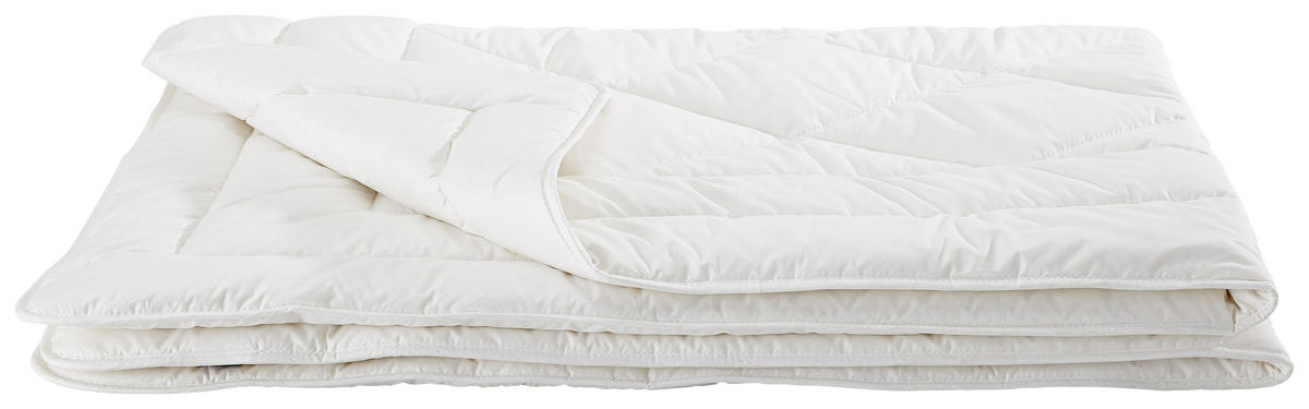CELOROČNÍ PŘIKRÝVKA, 135/200 cm, bavlněná výplň - krémová, Basics, textil/přírodní materiály (135/200cm) - Billerbeck