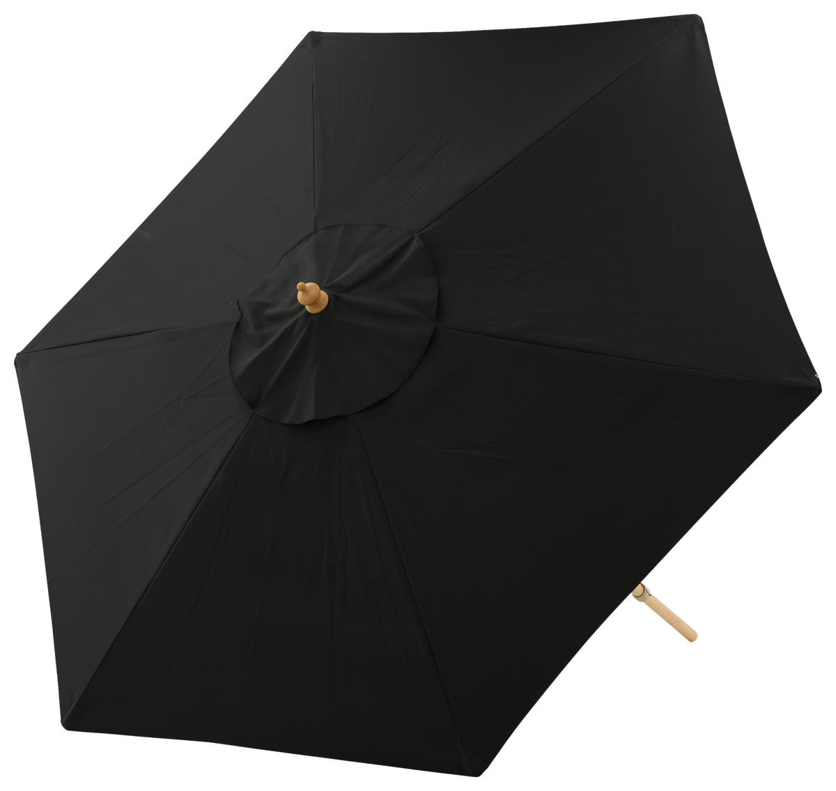 SONNENSCHIRM 250 cm  - Schwarz, KONVENTIONELL (250/232cm) - Gardenson