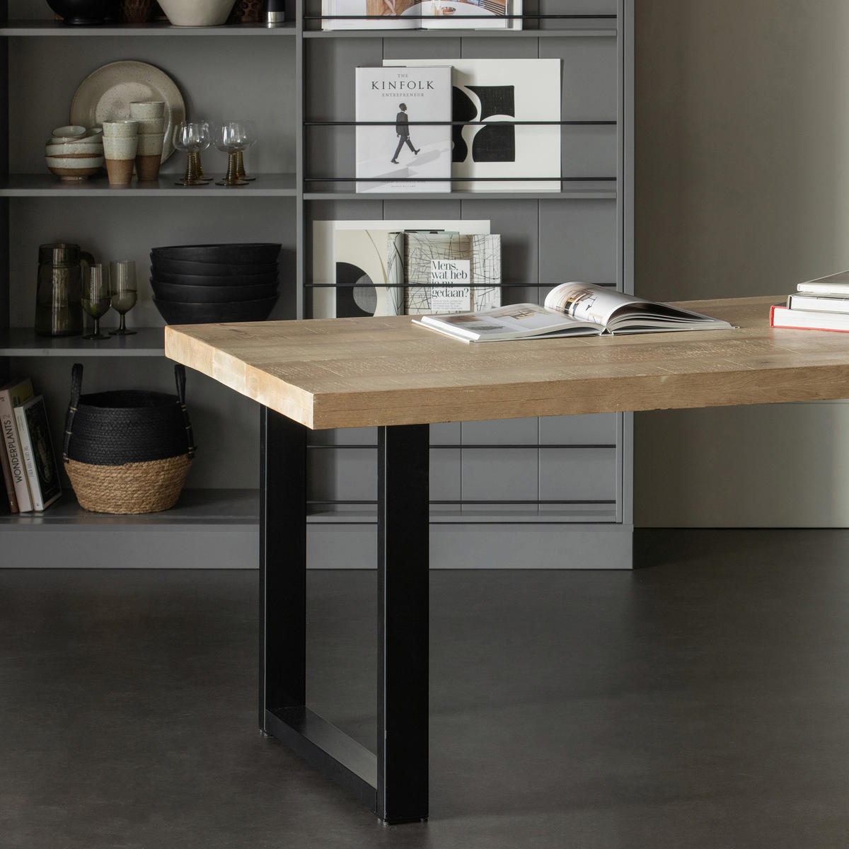 TISCHGESTELL in Metall   - Schwarz, MODERN, Metall (79/72/10cm) - Livetastic