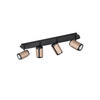 STRAHLER 56/16/12 cm   - Schwarz/Braun, Basics, Metall (56/16/12cm) - Trio Leuchten