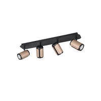 STRAHLER 56/16/12 cm   - Schwarz/Braun, Basics, Metall (56/16/12cm) - Trio Leuchten