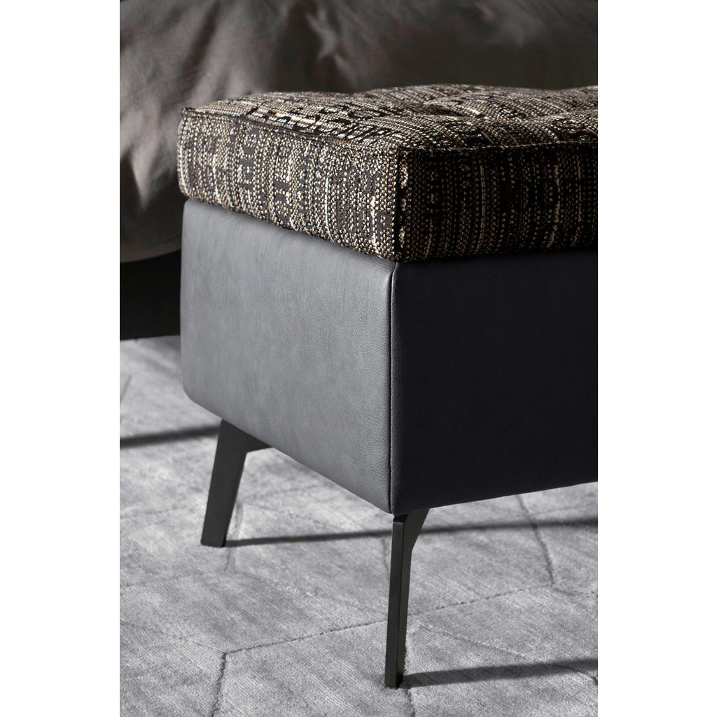 Thumbnail - Joop! Bettbank Select, Dunkelgrau, Textil, 2-Sitzer, 143x54x51 cm, Made in EU, Dgm, Oeko-Tex® Standard 100, Stoffauswahl...