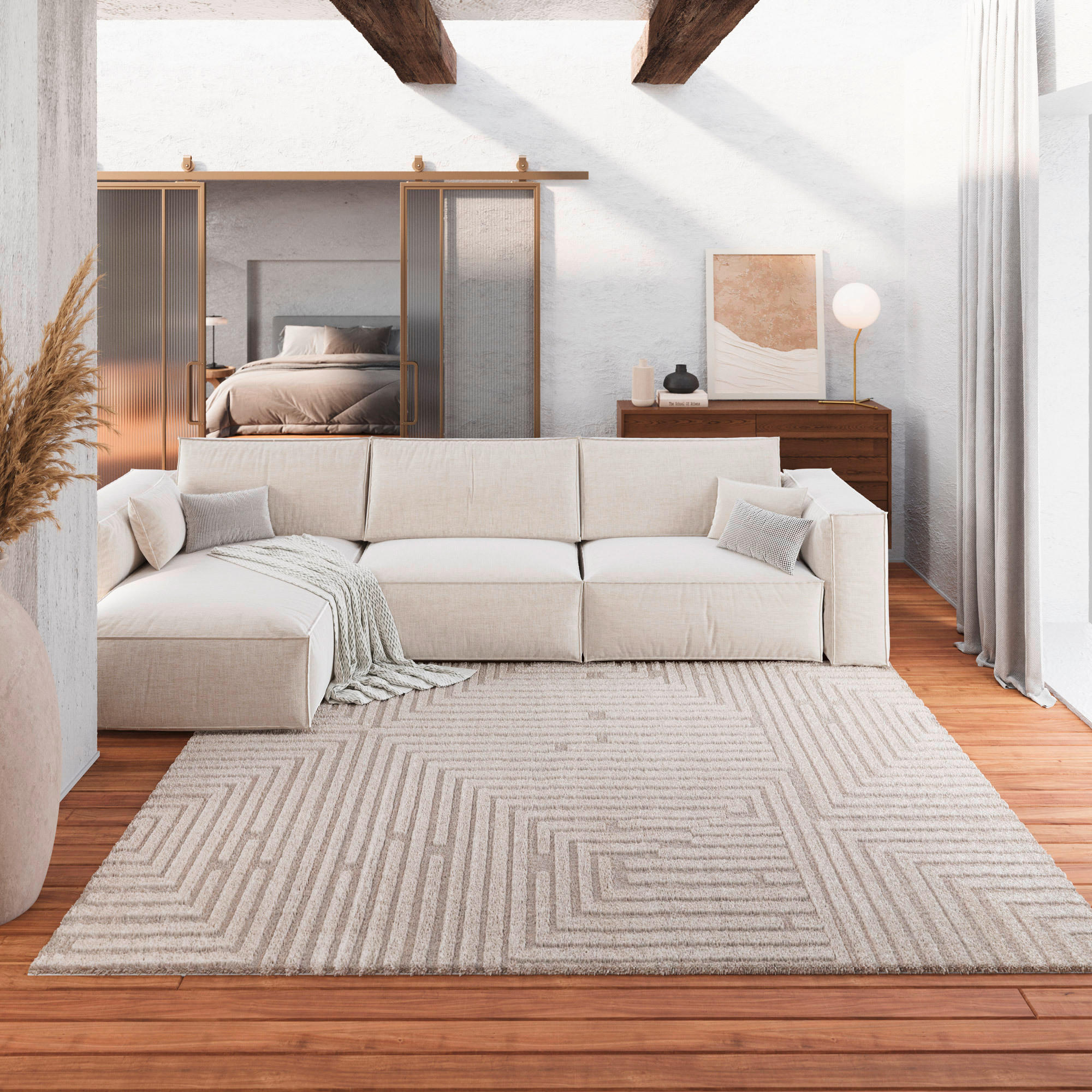 WEBTEPPICH 160/230 cm Hillmar Creme  - Creme, Design, Textil (160/230cm) - Novel